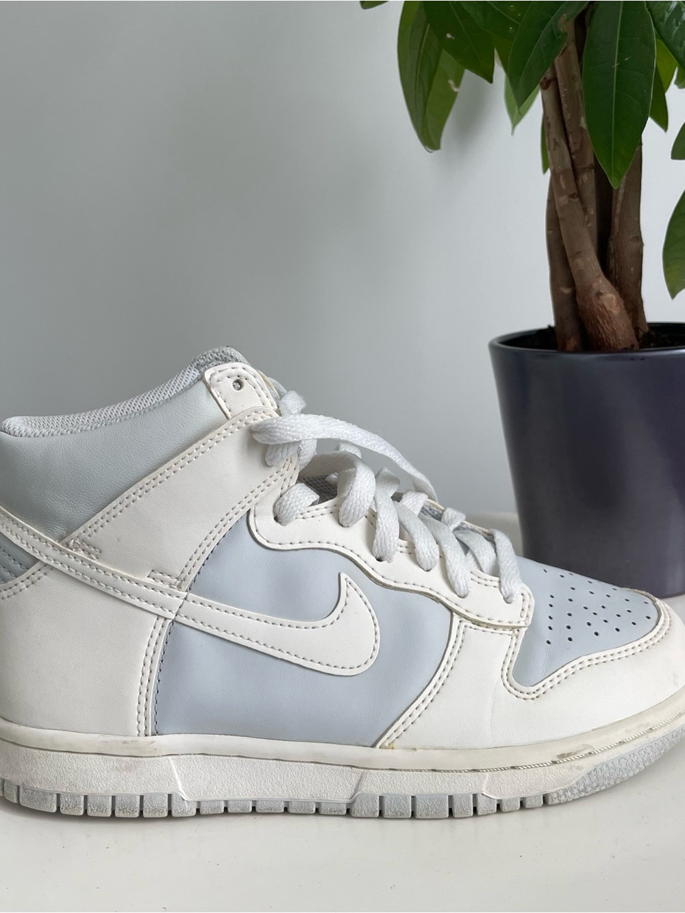 Women Size 6.5 Nike Dunk High Top Shoes Summit White Pure Platinum Boy 5Y